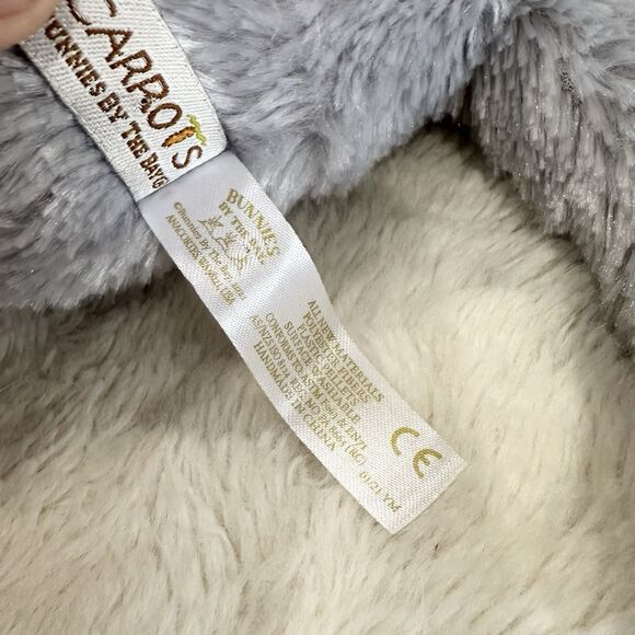 Bunnies By The Bay Plush Grey Bunny Carrots My First 15” Stuffed Animal Easter - Picture 6 of 8